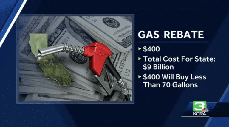 California Gas Rebate Approved