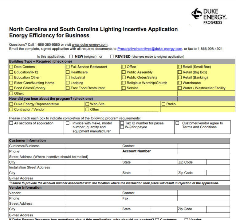 Duke Energy Printable Rebate Form Duke Energy Printable Rebate Form
