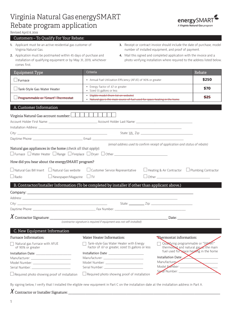 Fillable Online Available Rebates Columbia Gas Of Virginia Fax Email Fillable Online Available Rebates Columbia Gas Of Virginia Fax Email