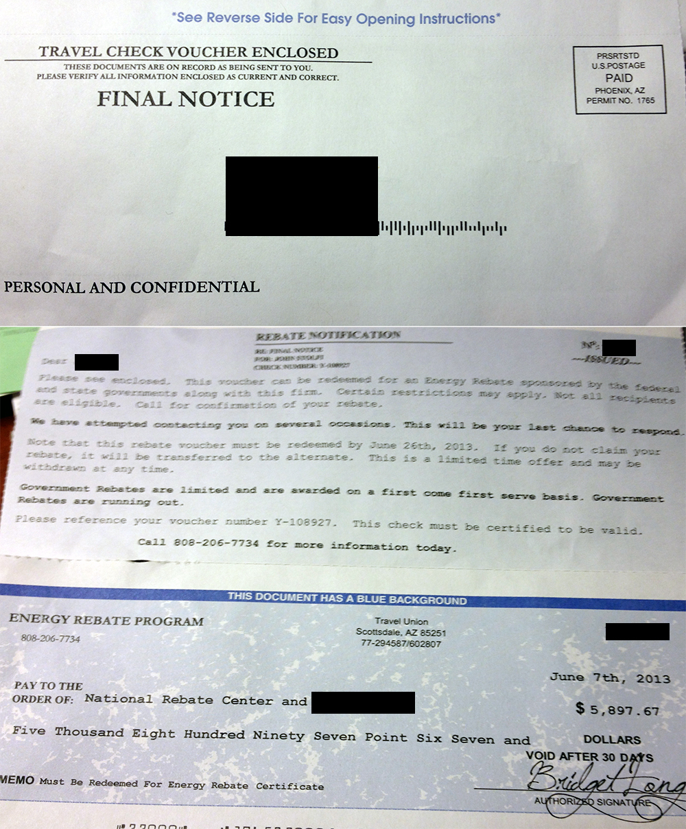 Gas And Electric Rebate Check Scam GasRebate Gas And Electric Rebate Check Scam GasRebate